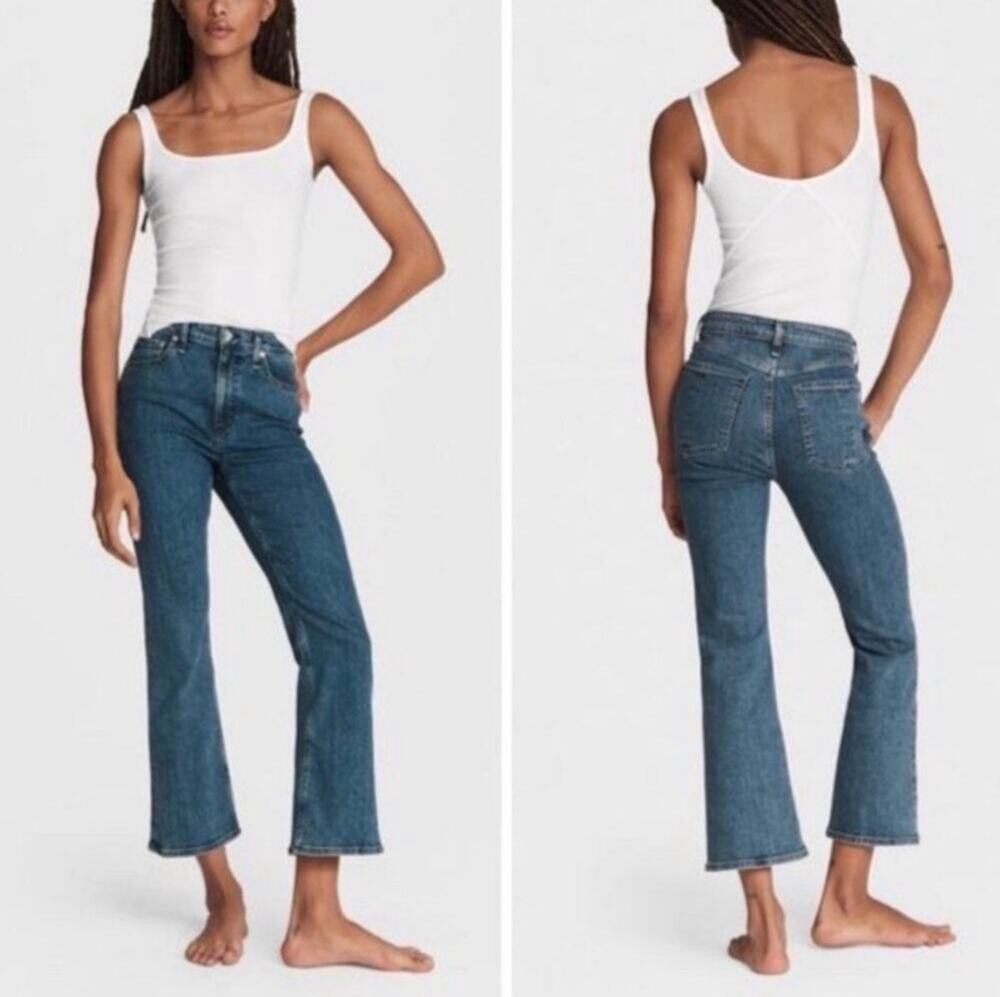 Rag & Bone Nina High Rise Ankle Flare Jeans Size 31